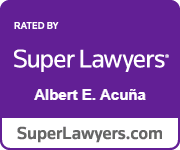 rated by Super Lawyers Albert E. Acuña superlawyers.com